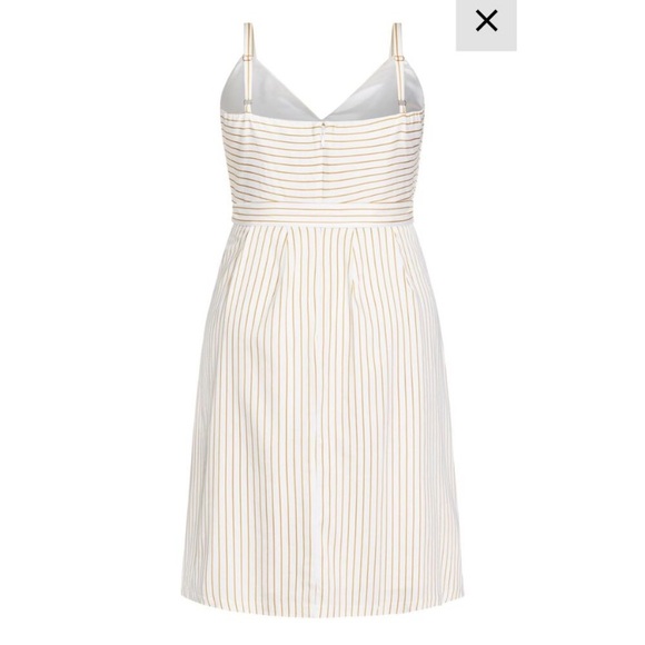 Elegant Stripe Tie Waist Dress - Picture 4 of 4